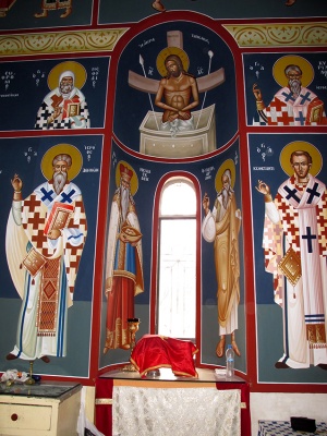 Hagiographies in the Chancel of the holy temple