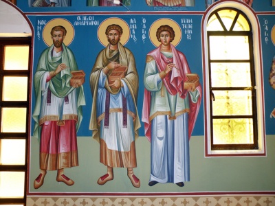 Τοιχογραφίες του ιερού ναού